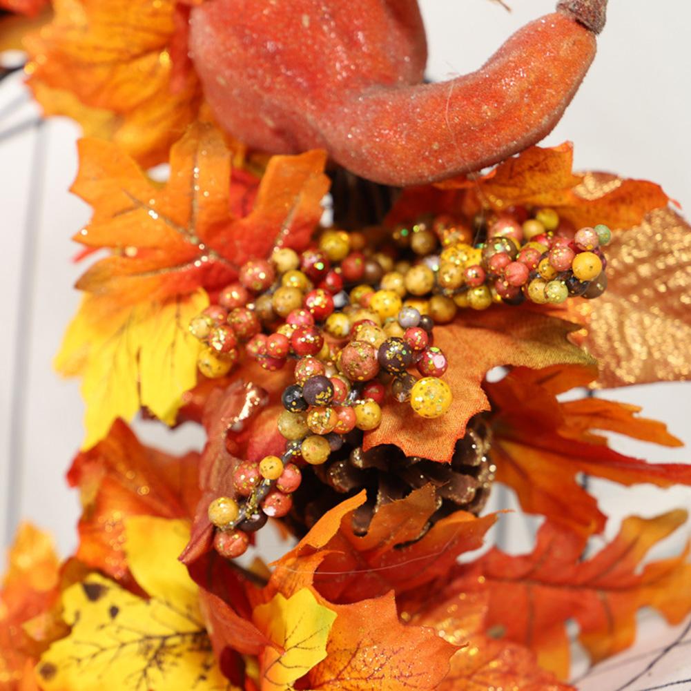 Guirnaldas artificiales de 45cm para decoración de puerta, para el hogar guirnalda, boda, Halloween