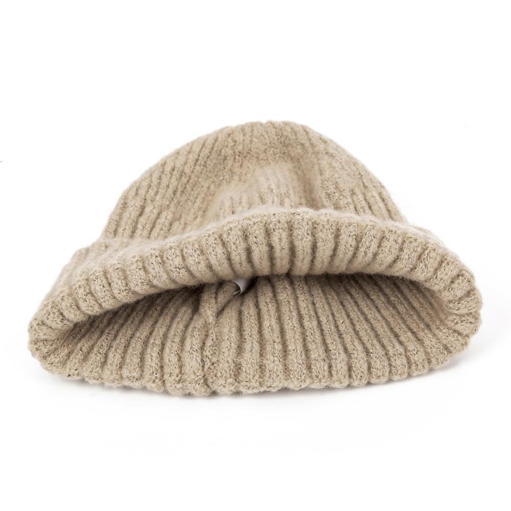 Vinter hue til kvinder mænd strikket kort melon hue unisex skullies hue varme vinter herre hatte gorras