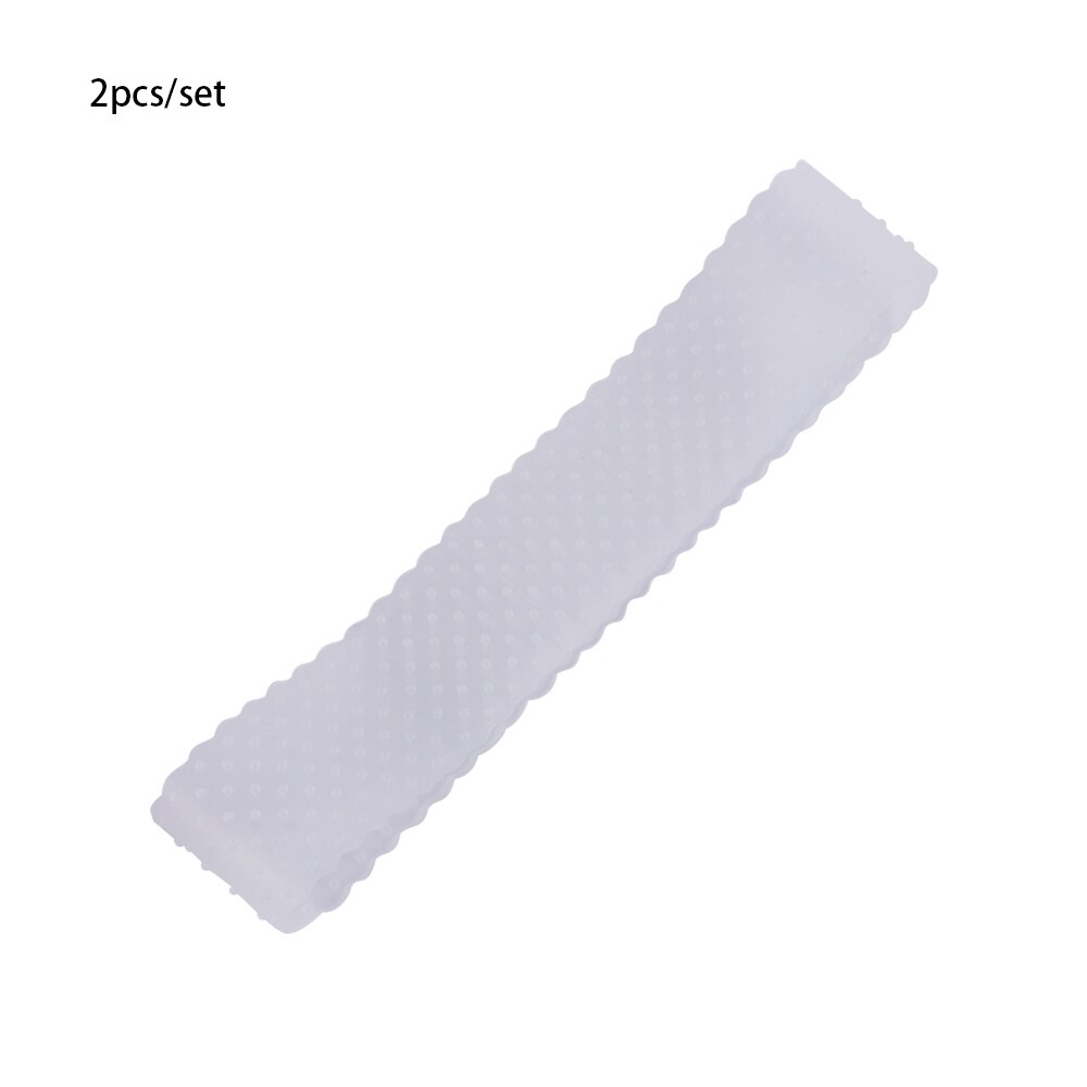 Gennemsigtig silikone pandebånd glider unisex-formet elastisk paryk bånd blonder paryk greb hårbånd til parykker sport yoga: Hvid