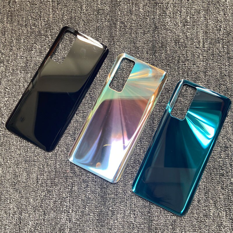 6.53 "coperchio della batteria per Huawei Nova 7 5G custodia posteriore in vetro porta posteriore con obiettivo della fotocamera + adesivo adesivo JEF-AN00 NX9 AN20
