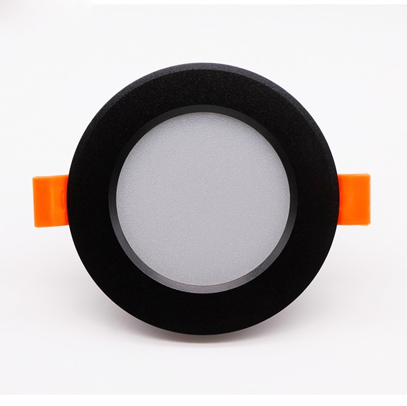 led downlight lamp 7W 9w 12w 230V 220V ceiling recessed downlights smd2835 Round Spot Lamp black Home Indoor Lighting