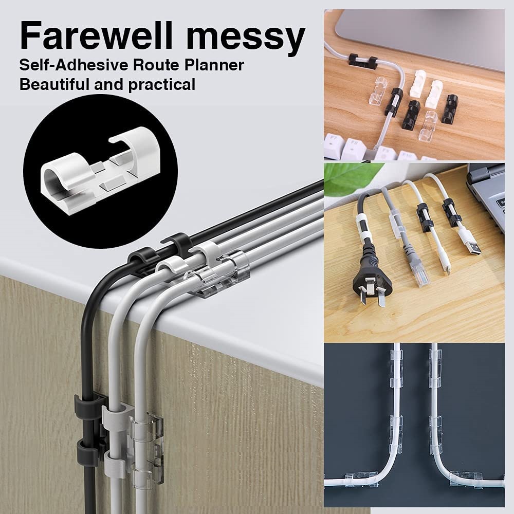 Kabel Organizer Muur Desktop Zelfklevende Draad Winder Usb Opladen Data Line Manager Snoer Houder In Auto Gps Apparaten Kabel Klem