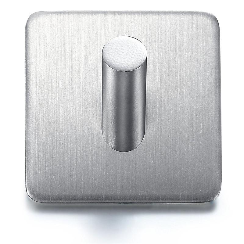 Rvs Haken Hanger Zelfklevende Zware Kapstok Robe Handdoek Haak Voor Badkamer Woonkamer Keuken Wandmontage