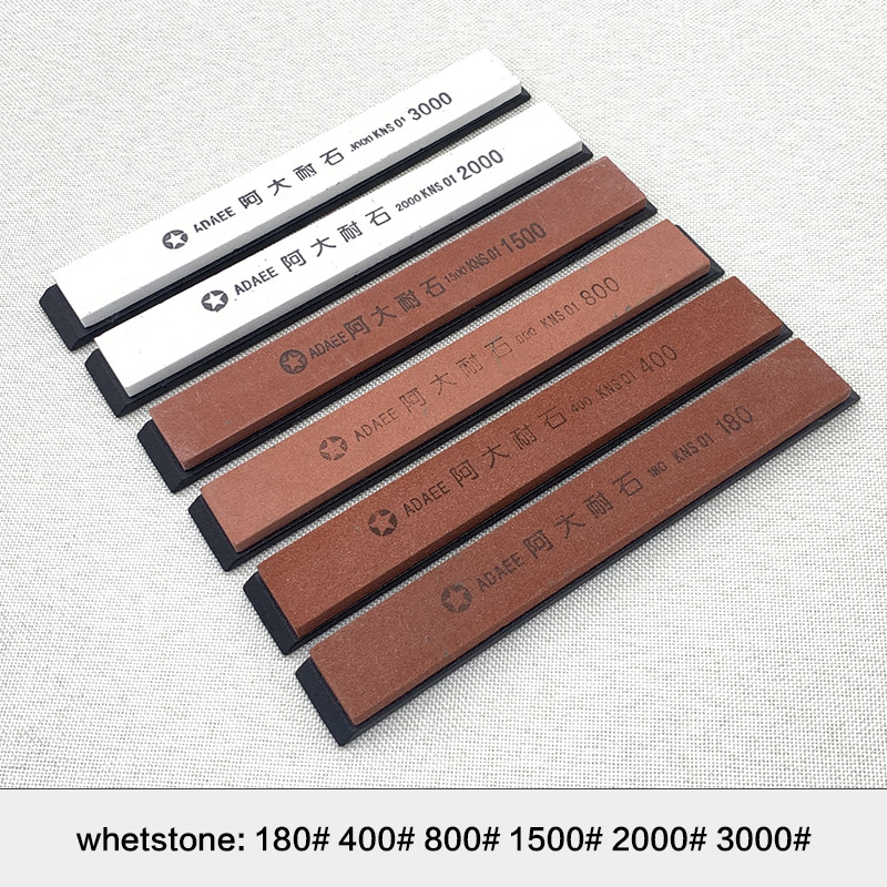 Piedra de afilar RUIXIN de , afilador de cuchillos, herramientas, sistema de piedra de aceite y agua con cajas: 6pcs whetstone