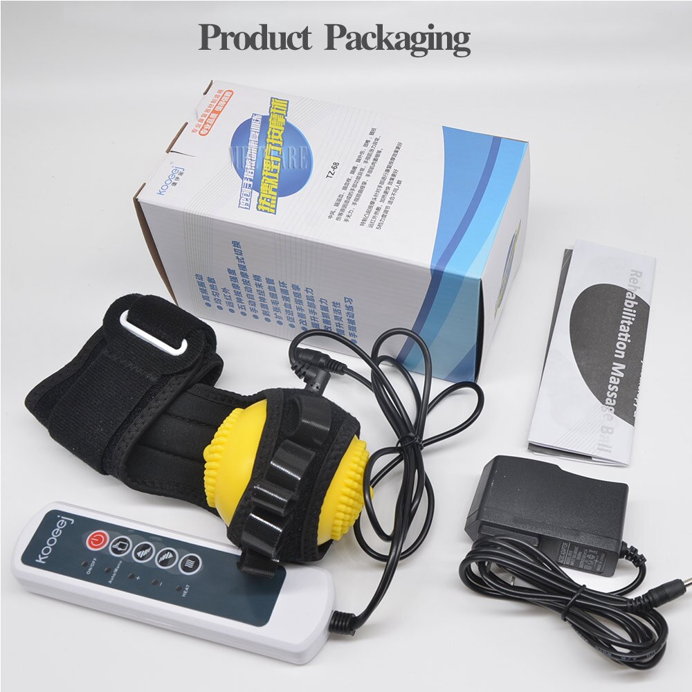 Infrared Compress Hand Massager Ball Massage Hand and Fingers Physiotherapy Rehabilitation Spasm Dystonia Hemiplegia Stroke