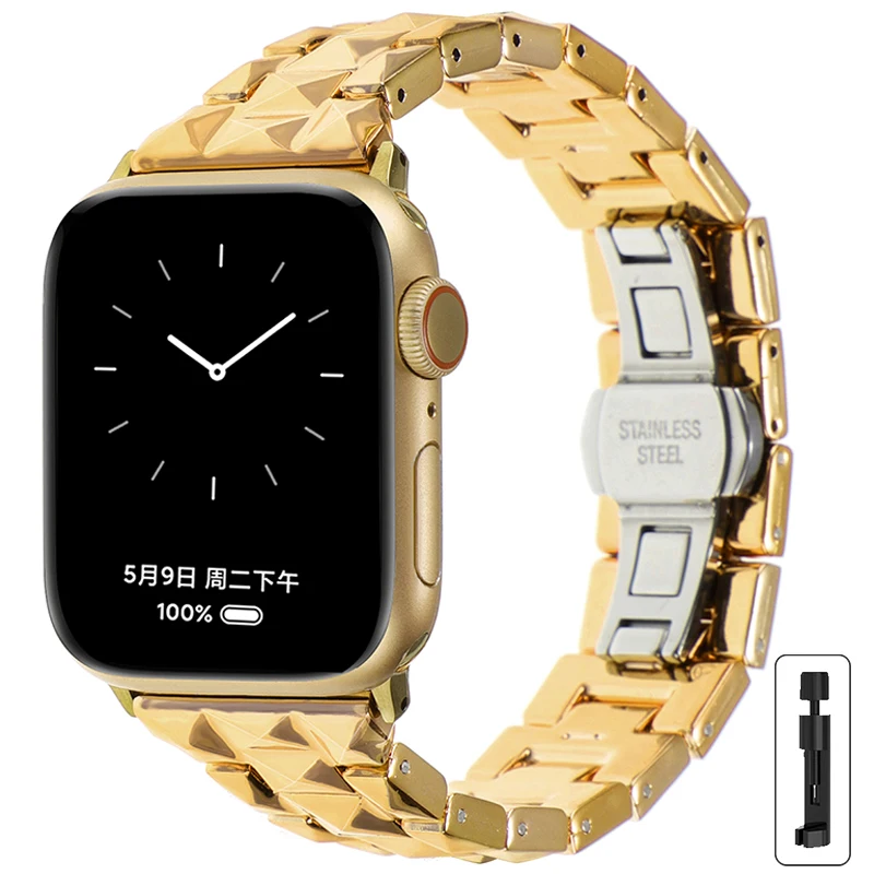 Correa para Apple Watch Band 46mm 44mm 40mm 45mm 49mm 38mm 42mm 41mm pulsera de para IWatch Series 10 8 7 6 5 4 3 2 1 Ultra: 44 mm / Verde militar