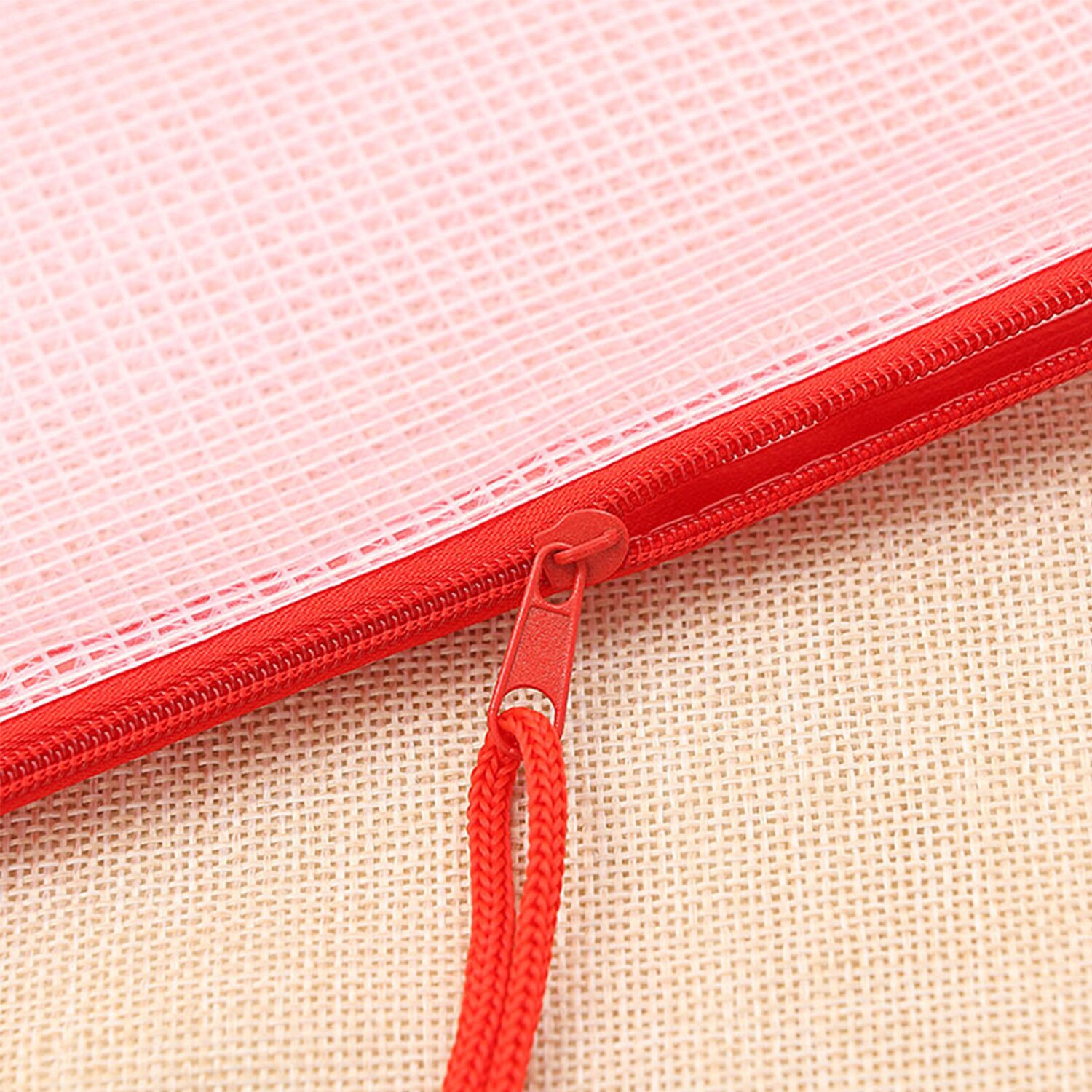 5pcs/lot office File Bag student supplies Waterproof Plastic Zipper Paper File Folder Book Pencil Pen Case Bag File document bag