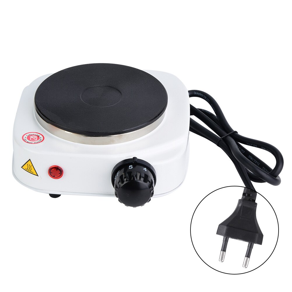 Mini Portable 500W Electric Mini Stove Plate Cooking Plate Multifunctional Kitchen Home Heater (US Plug 110V): EU