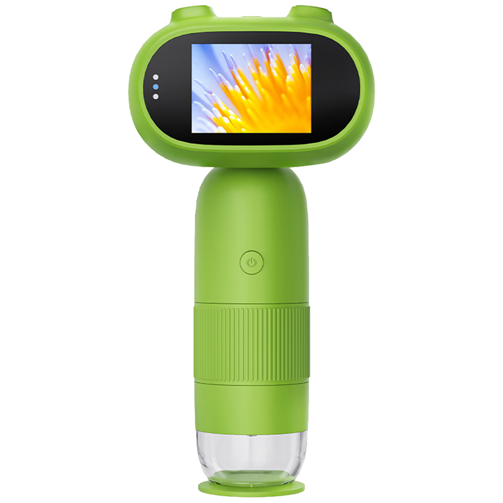 Microscopio Electrónico con lupa para niños, cámara de 200 megapíxeles, juguetes científicos educativos con 8 luces LED, función de foto y Video, 1000x