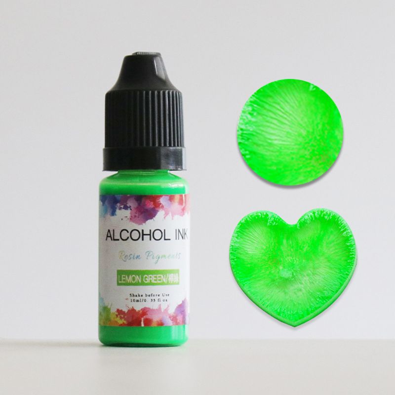 24 färg 10ml alkohol bläck diffusion harts pigment kit flytande färgämne färgämne art