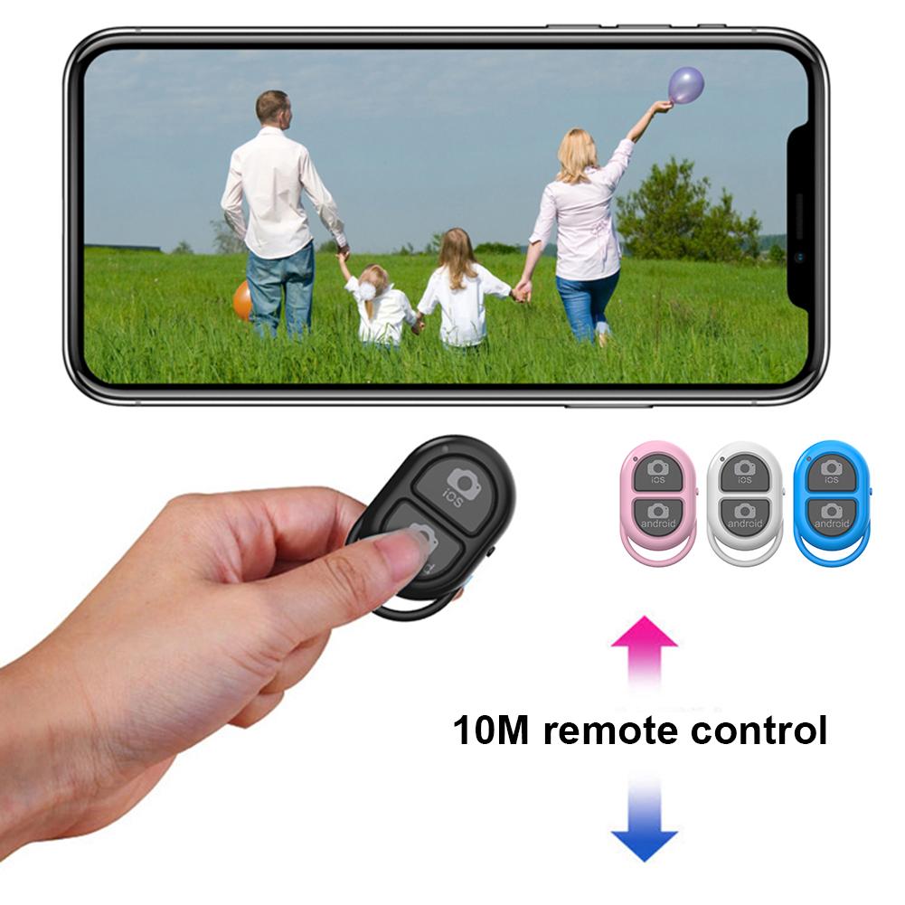 Bluetooth Selfie Afstandsbediening Draagbare Camera Afstandsbediening Ontspanknop Controller Adapter Voor Smartphones Nemen Van Foto 'S