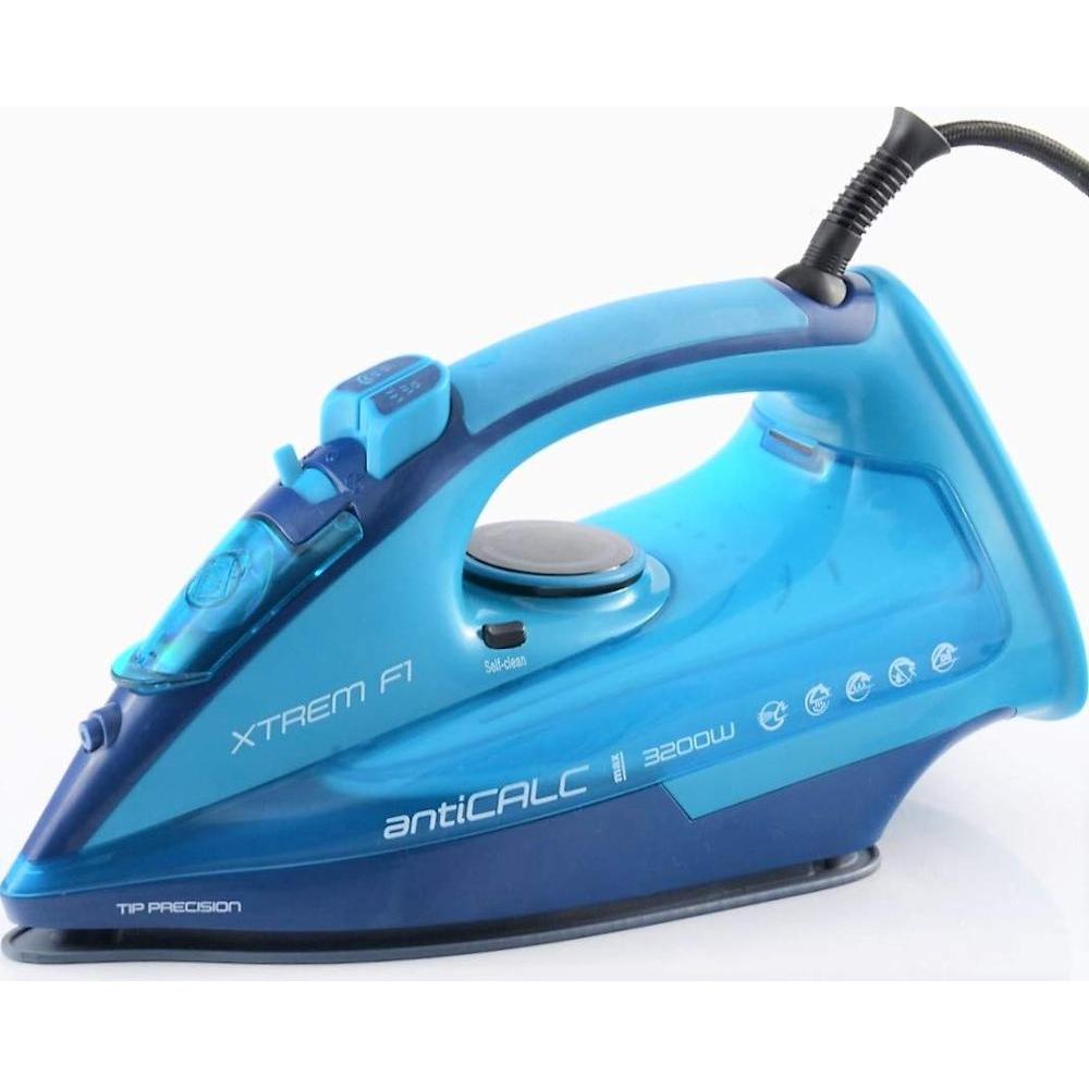 Ferro da stiro a vapore di potenza massima 3.200 w e soffio a vapore super 1020 gr. 50Gr / Mi vapore continuo. Xtrem F1 XSQUO Useful Tech