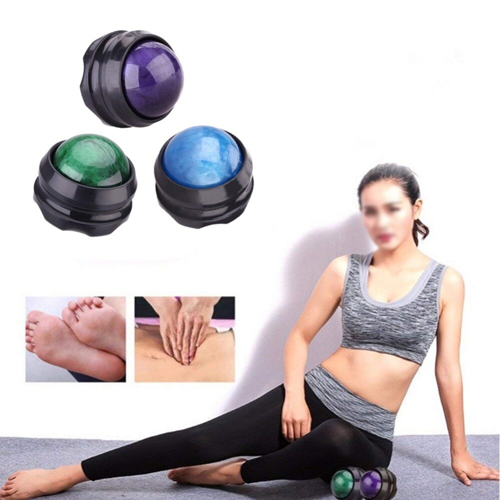 Massage roller ball massager kropsterapi fod ryg talje hofte relaxer stress release muskel afslapning fitness udstyr