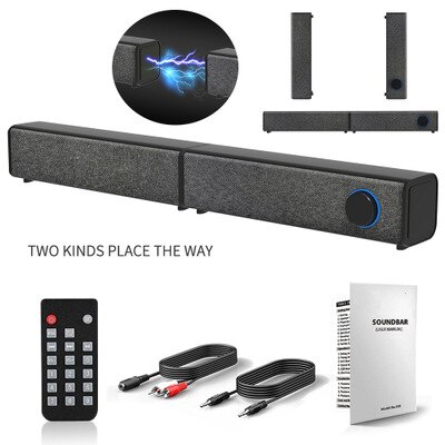 Tv Soundbar Home Theater 20W Bluetooth Speaker Draagbare Kolom Super Bass 4Dstereo Subwoofer Music Center Voor Computer Speakers