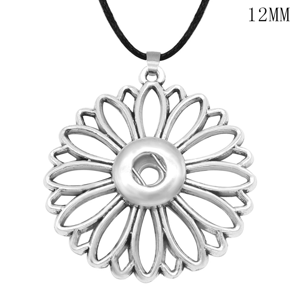 Bloem 18Mm 12Mm Drukknoop Sieraden Diy Ketting Onoverwinnelijk Envio Gratis Items MF554 Bobosgirl