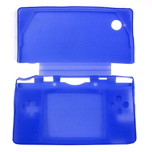 Blauwe siliconen zachte hoes, hoes voor nintendo dsi en ndsi
