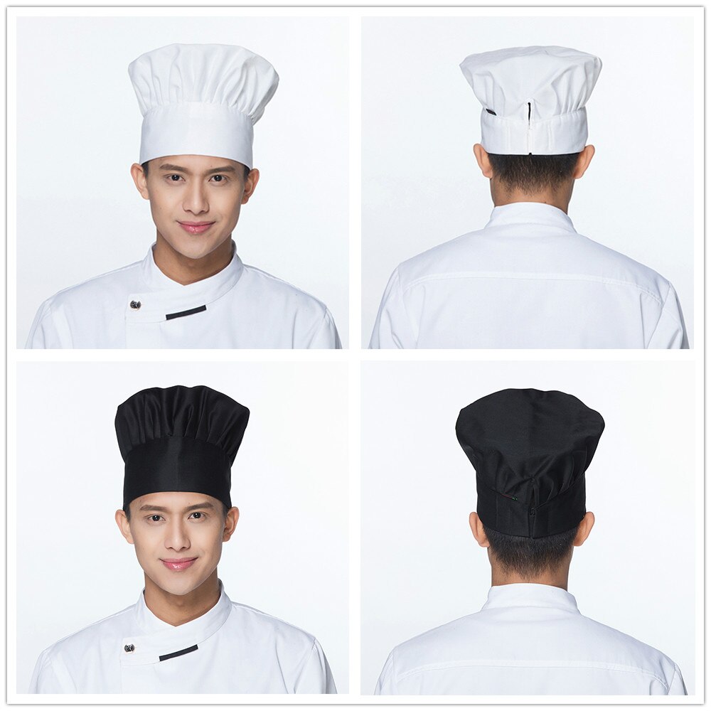 17 kleuren Chef Hoed Koken Verstelbare Cap Mannen Keuken Baker Elastische Hoed Catering Food Service Cap Gestreepte Vlakte Hoeden Werken cap