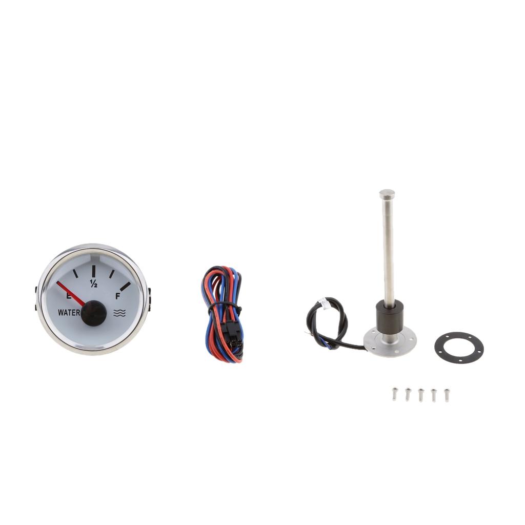 Marine Boat Water Level Sensor 200mm with 2inch 52mm Water Level Meter