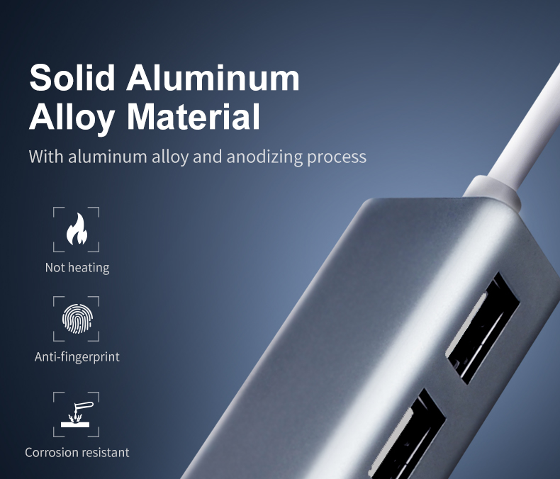 USB hub 2.0 3 ports to RJ45 10/100Mbps Lan Network USB Ethernet Adapter Splitter for Laptop Computer Mac iOS Android