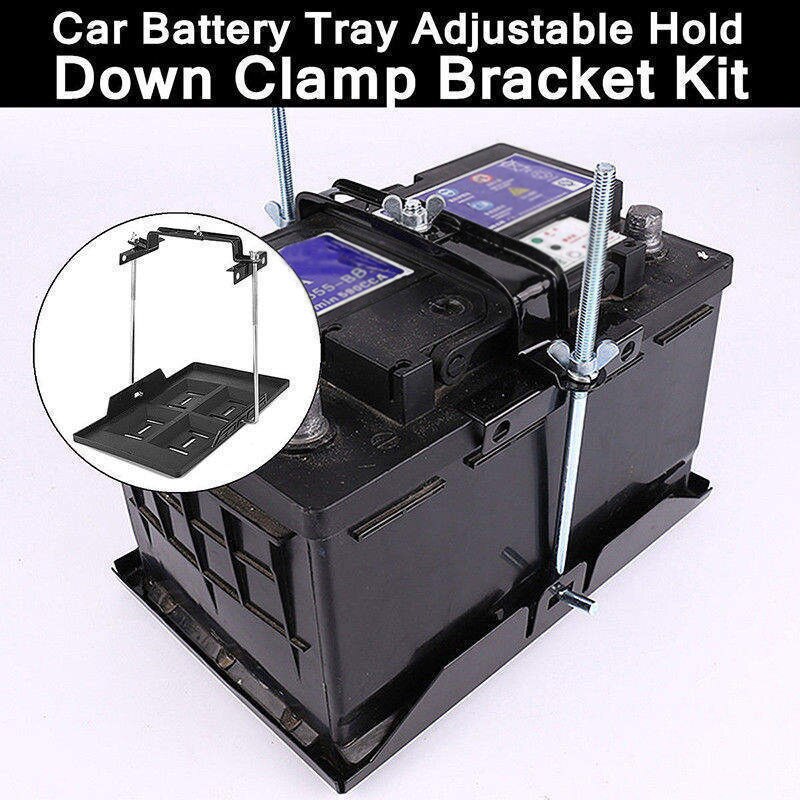 Set Batterij Lade Klem Zwart + Zilver Metaal + Plastic Accessoires Vervanging