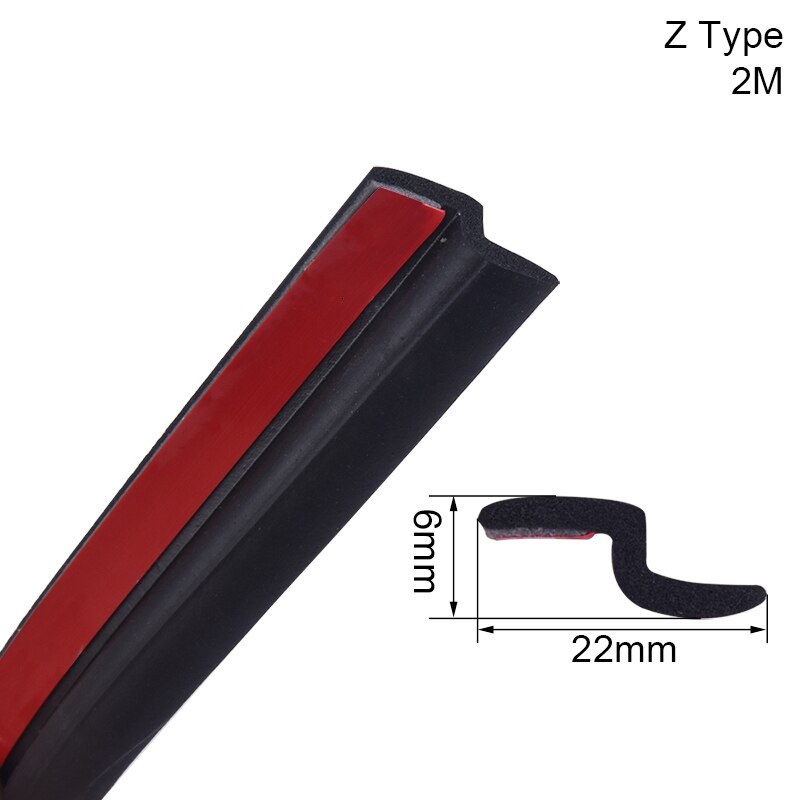 Ns modificeren 2m auto epdm rubberen afdichtstrip vorm bpz grote d kleine d autodeur beschermstrip geluidsisolatie auto accessoires