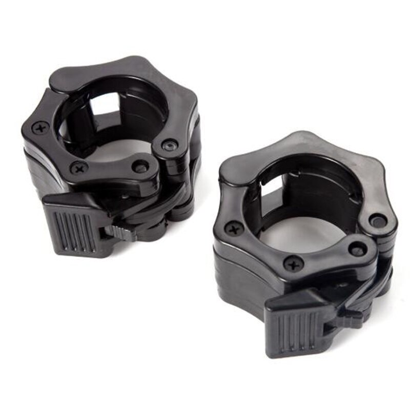 25MM Dumbbells Barbell Clamps Collars Lock Fitness Standard Weightlifting Gym Plastic Buckle 1 PC Only Buckle: Black