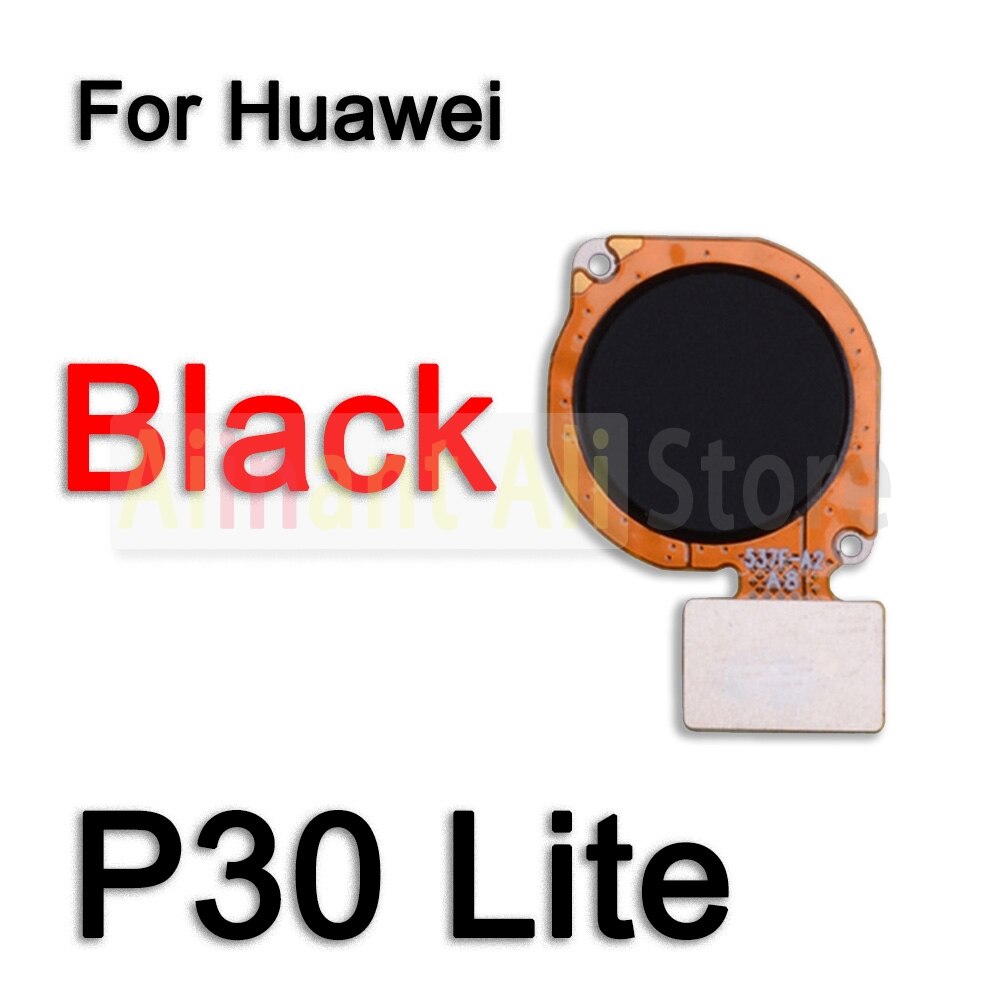 Original Zurück Heimat-Geschmack Fingerabdruck Sensor biegen Kabel Für Huawei P 10 20 30 P10 P20 P30 Lite berühren Ich würde Fingerabdruck biegen Kabel: P30 Lite Schwarz