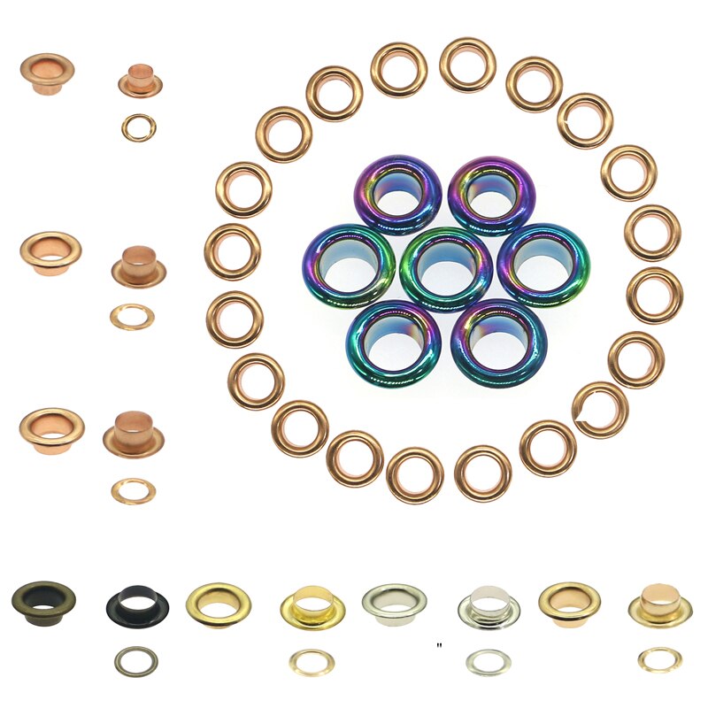 Produkter tyllesæt tyller øjer med kobber, drømmefarve og kobberagtig  (1/5 1/4 1/3 tommer indvendig diameter) tilbehør