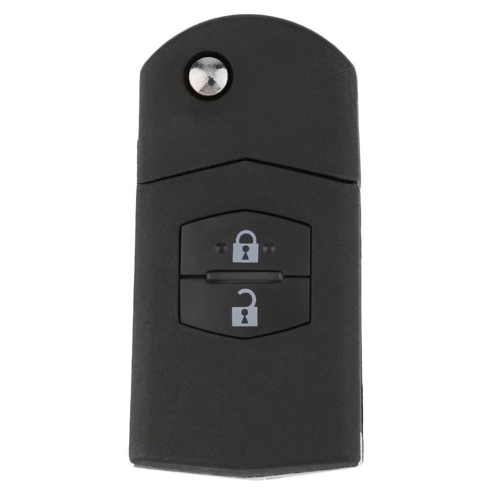Portable Size Folding Flip 2 Button Remote Key Fob Case Replace Shell fit for MAZDA 3 5 6 Car Key Protective Case