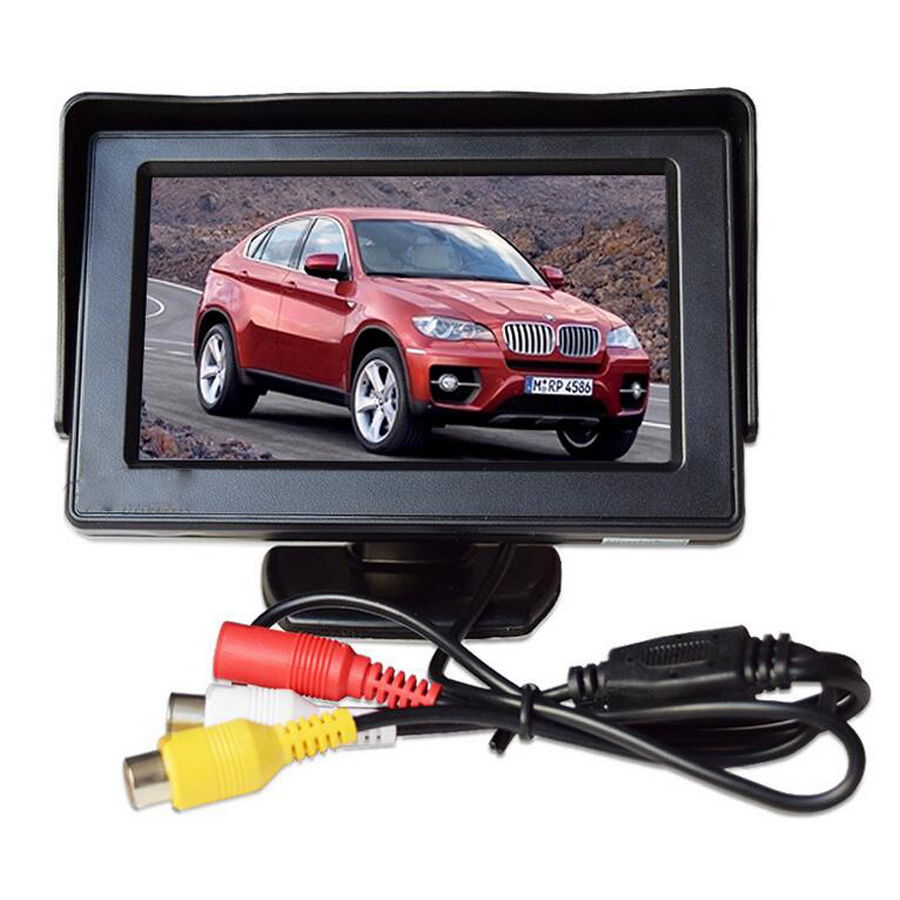 4.3 Inch Tft Lcd Auto Monitor Auto Reverse Parking Monitor Met Led-Achtergrondverlichting Voor Achteruitrijcamera Dvd