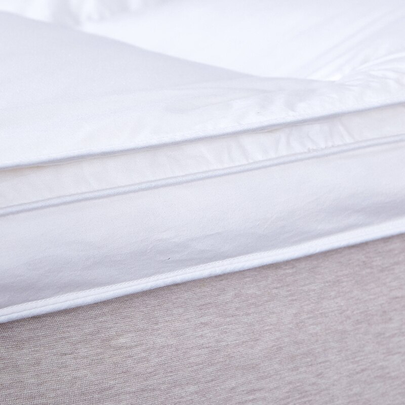 Zachte witte ganzendons gevuld matras/matras topper
