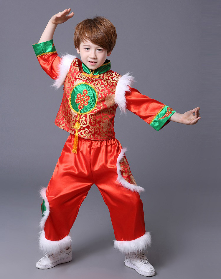 Kids Traditional Chinese Year Clothing Girls Ancient Costumes Folk Dance Chinese Traditional Costume Boys Culture Tang Suit