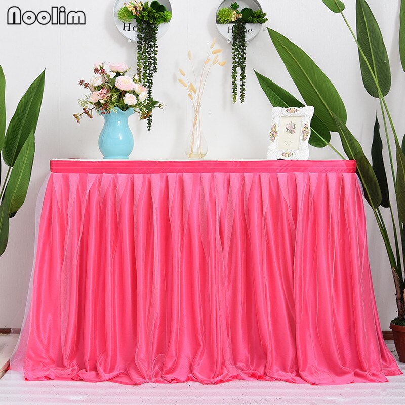 200*75cm Beautiful Tutu Table Layer Birthday Party Wedding Dessert Table Skirt Decoration Baby Shower Party Decoration Suppliers