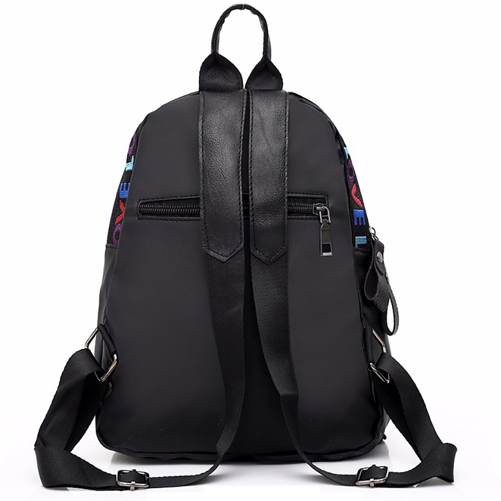 PU cuir femmes sac à dos décontracté Vintage Design coréen Portable Polyester pour l'école voyage filles dames sac à dos Sac à dos