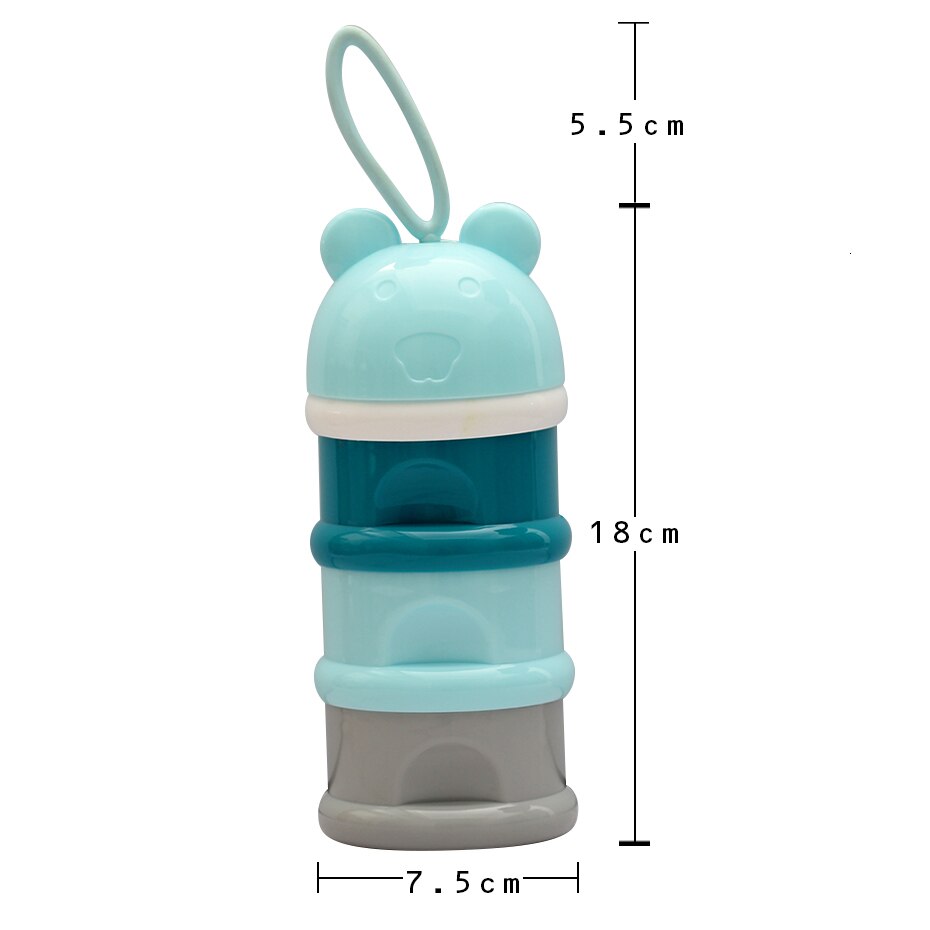3-Layer Babyvoeding Draagbare Melkpoeder Dispenser Voedsel Container Opslag Kids Baby Snacks Snoep Voedsel Opbergdoos