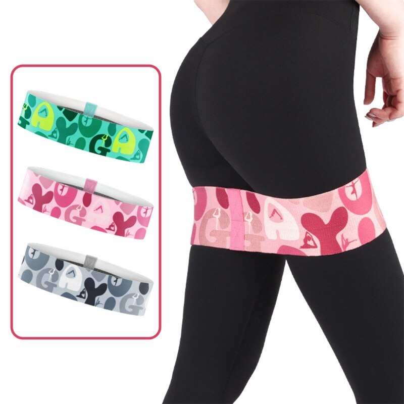 Unisex Hip Circle Loop Resistance Band Belt Workout Exercise Legs Thigh Glute