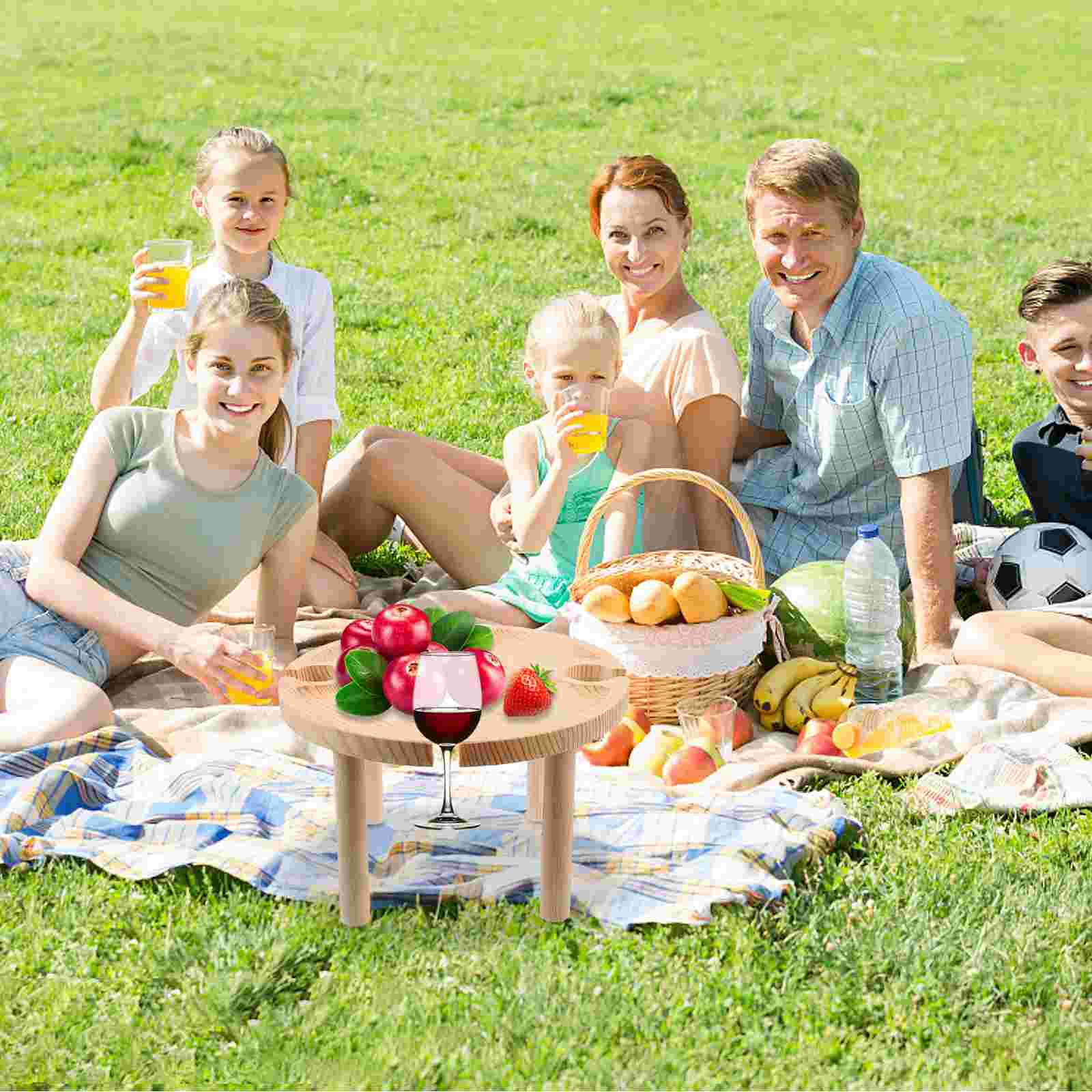 1Pc Outdoor Table Useful Beach Party Table Stable Snacks Food Serving Table