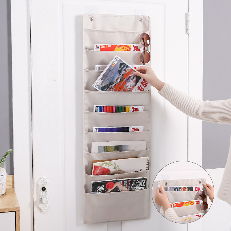 Hanging File Folder Organizer Over The Door Wall Mounted Storage Pockets Chart Home Office Classroom Organization