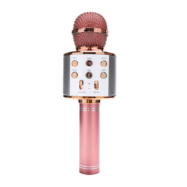 Original Wireless karaoke microphone Bluetooth Micro 6D0 super bass Home KTV For Music Singing microfono Mic microphone for sing: rose gold mic