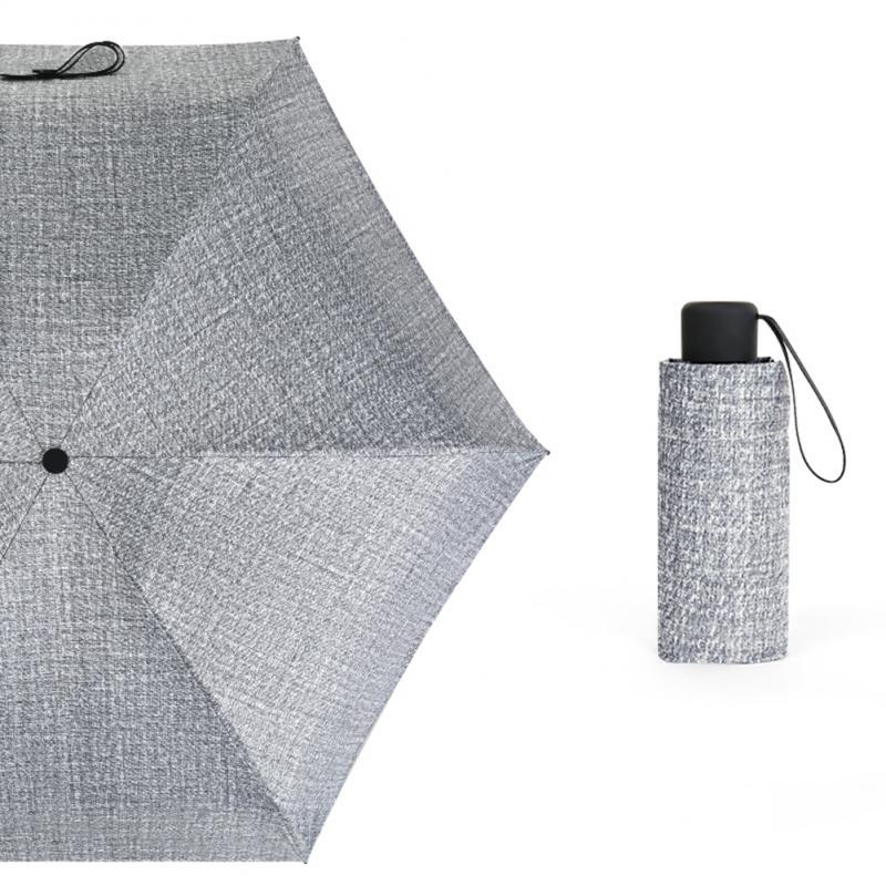 Mini Portable 5 Folding Sun Umbrella Anti UV Pocket Compact Umbrella 4 Color Optional Men Women Umbrella