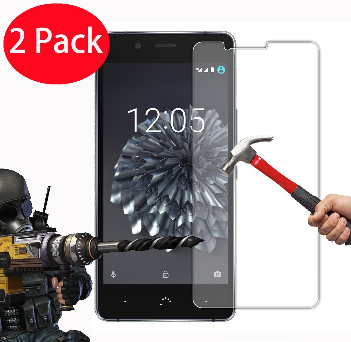 2Pcs Tempered Glass Screen Protector For BQ Aquaris M5 U U2 Lite X X5 V Plus Pro