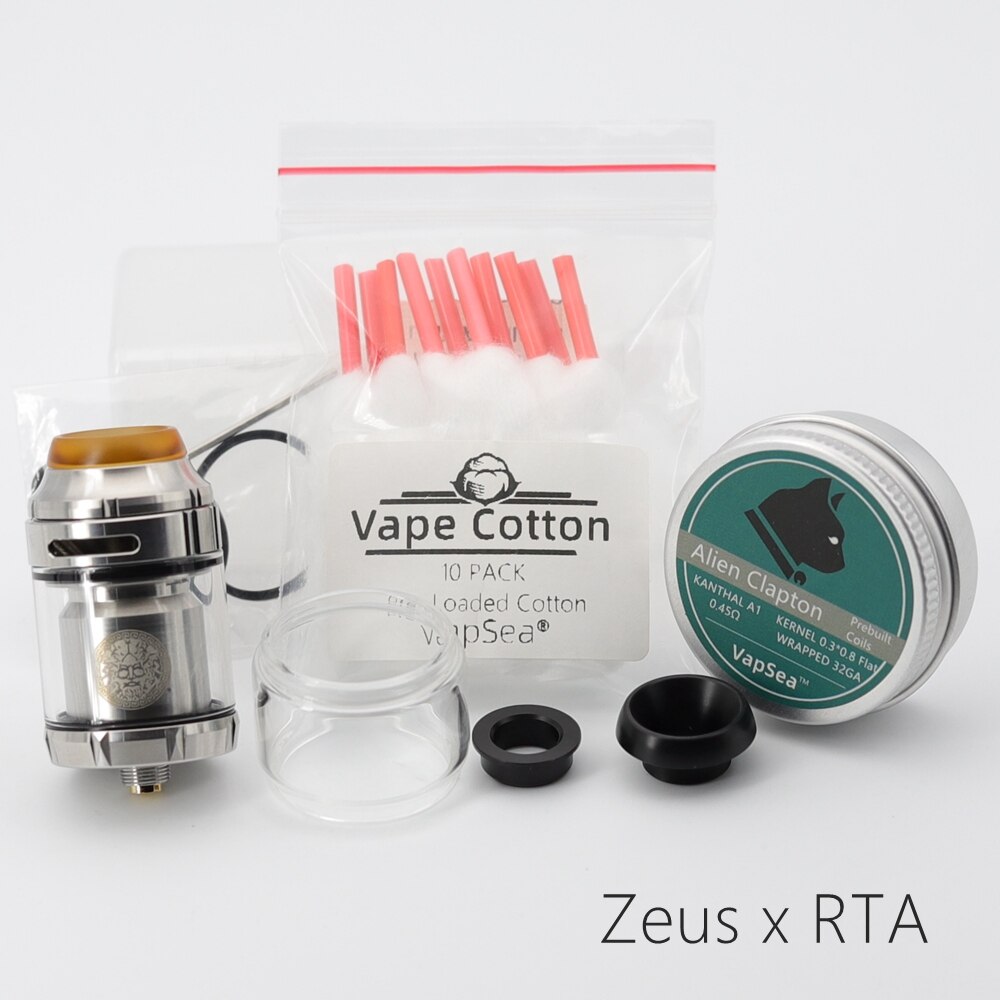 25mm Zeus X RTA 3.5ml 4.5ml Base Zeus x mesh RTA tank Deck Electronic cigarette Mods Dual Coil Vape Tank RTA Vaper atomizer