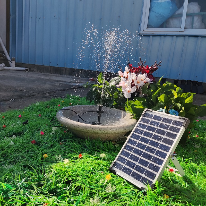 Solar Fountain Pump Electric Storage Fountain Style With Light Solar Powered Water Pump
