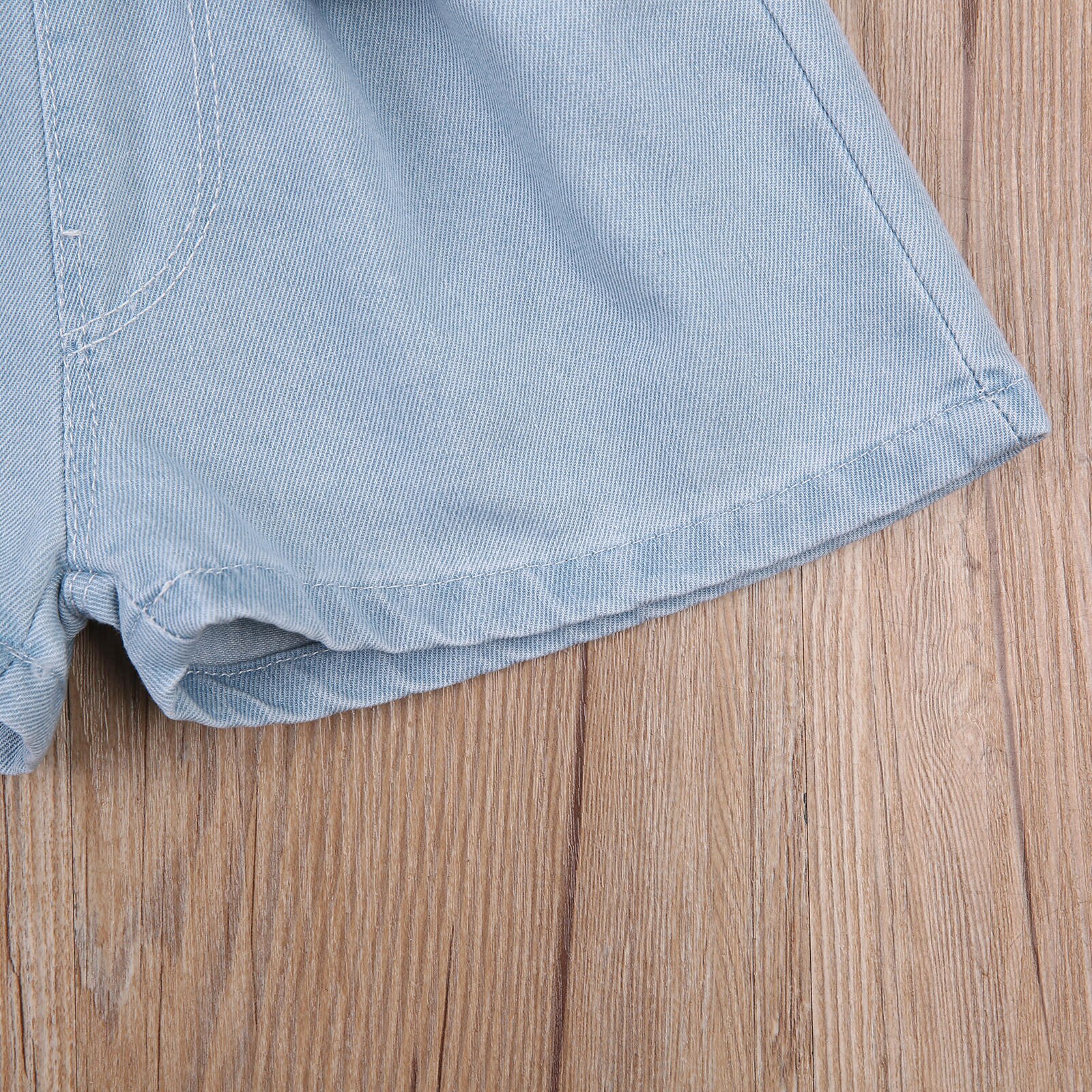 Pantalones cortos de mezclilla sueltos para niñas, Shorts holgados informales de para niños de 2 a 6 años,