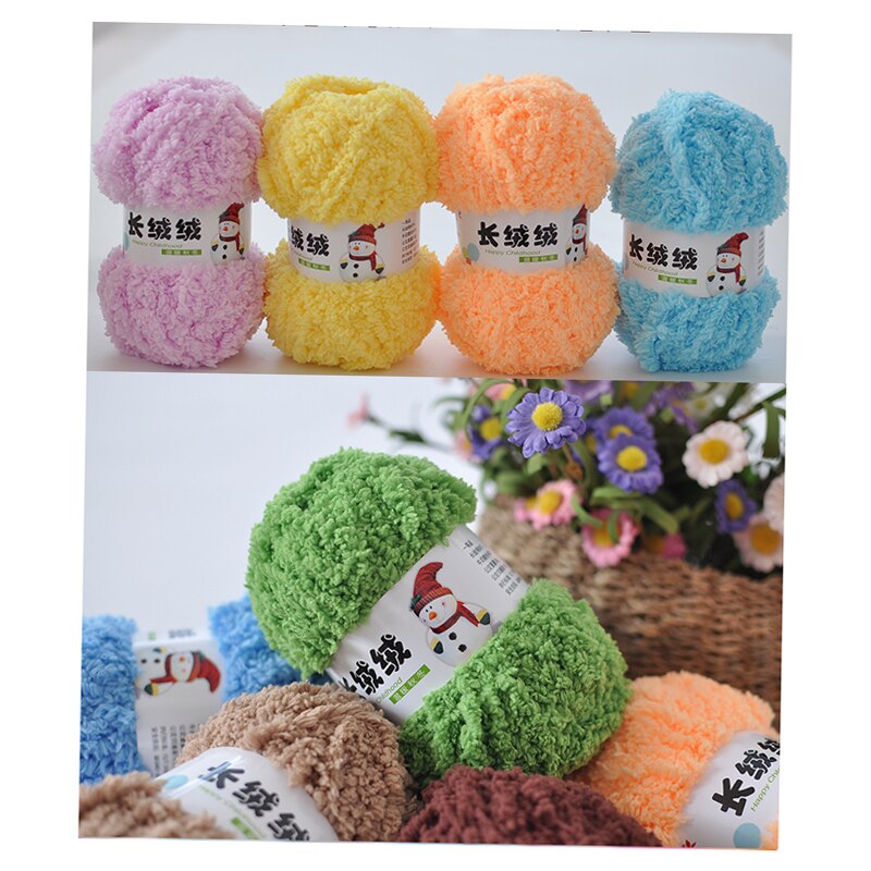 Diy Coral Fluff Yarn For Knitting Long Yarn Baby Knitting Yarn Hand-Knitted Hook Needle Wool Yarn For Hand Knitting Thread