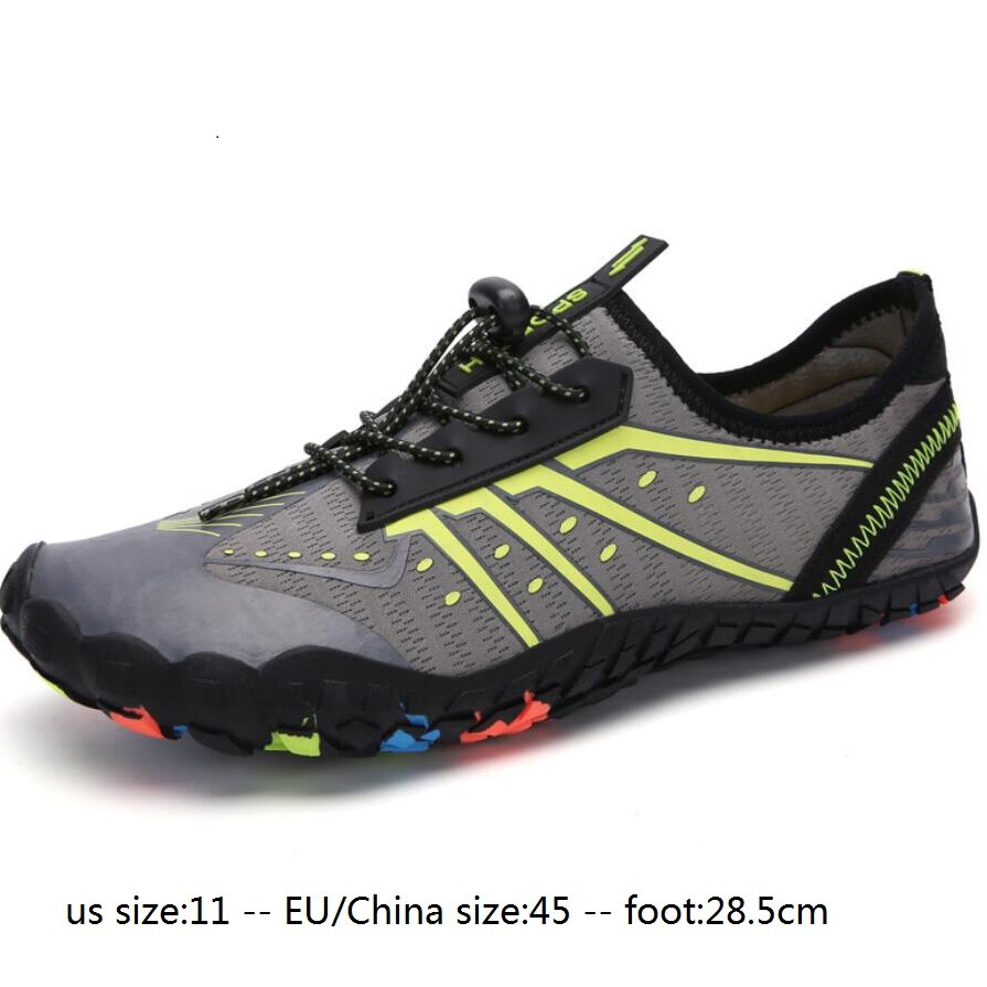 Fiskesko unisex sneakers svømmesko hurtigtørrende aqua sko og børn vandsko zapatos de mujer til strandmænd: Kina størrelse 45