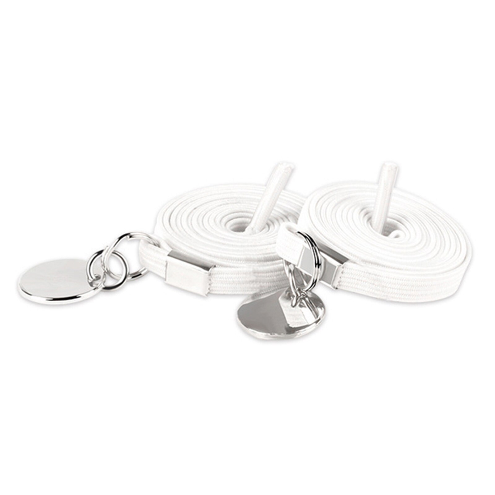 Elastic One Hand No-tie Shoe Laces Shoe Laces for Adults and Kids Many Colors TC21: White