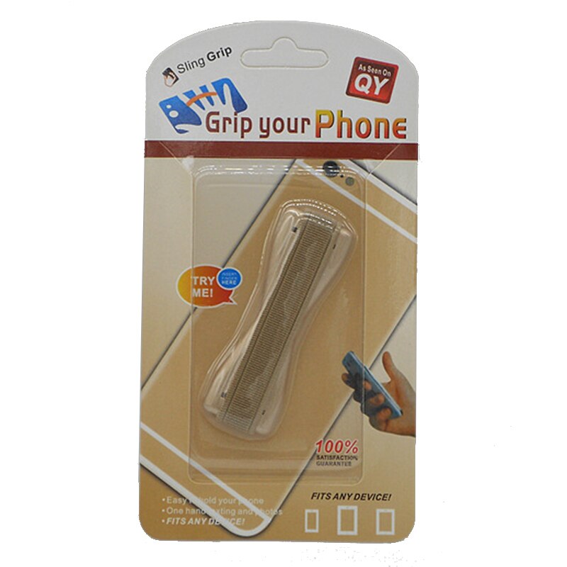 Universal- Griff Ihre Telefon praktisch Finger Halfter Zurück Seite Gürtel Telefon Halfter Schlinge Anti Unterhose Stehen Für IPhone Samsung TSLM2: 03 Gold