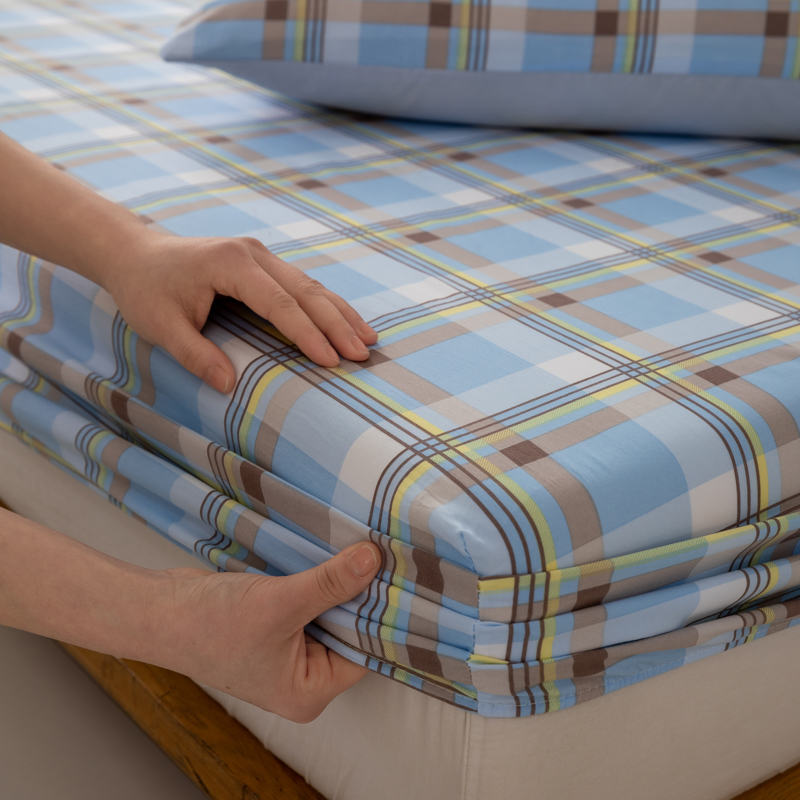 Einfache Kunst Bettdecke atmungsaktive Spann betttuch bedruckte Bettlaken Heimat Bettwäsche 90x200 Matratzen schoner Sabanas (kein Kissen bezug)