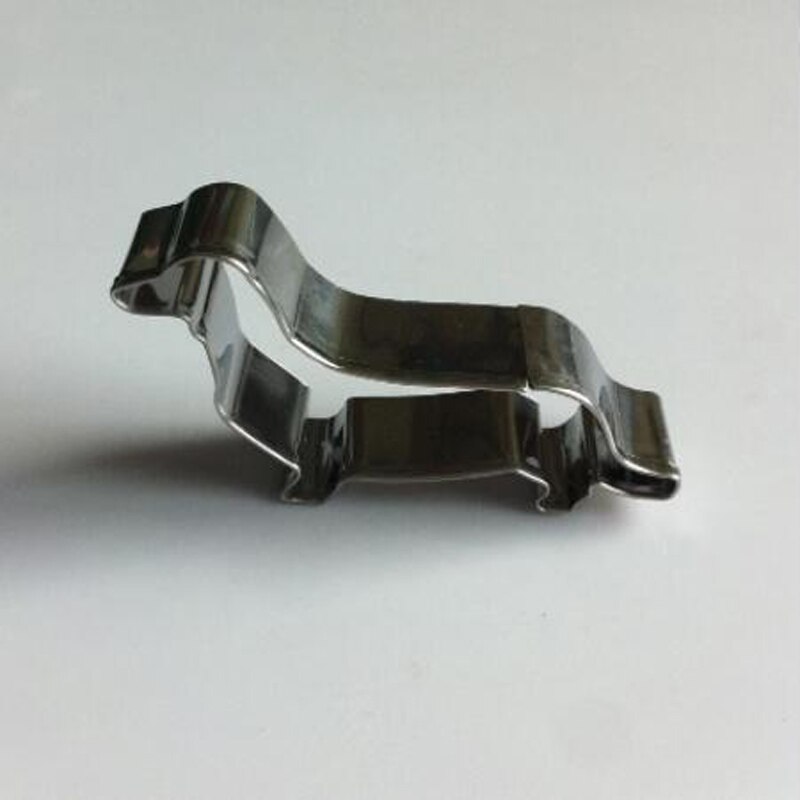 1 stk konditori dachshund hund i rustfritt stål kakeformer metall kjeksform fondant kake dekorverktøy konditorkjøkken
